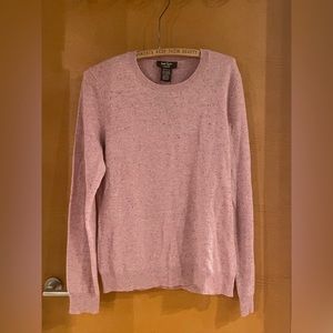Tweedy Crewneck Cashmere Pullover